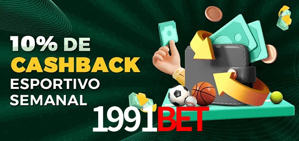 10% de bônus de cashback na 1991Bet